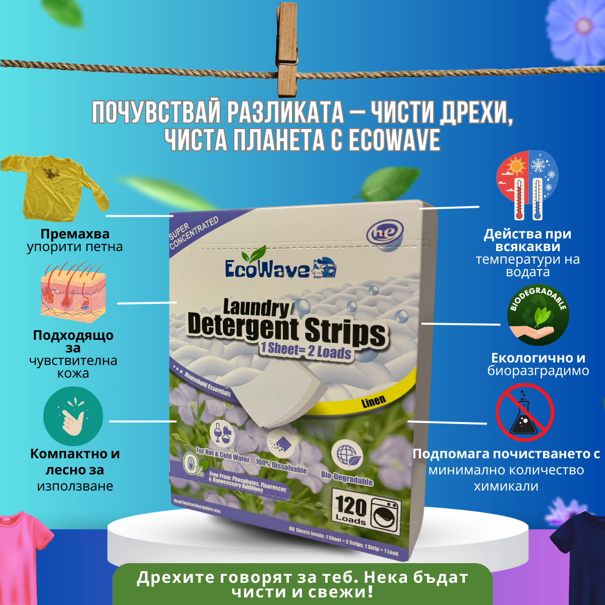 EcoWave Еко Кърпички за Пране